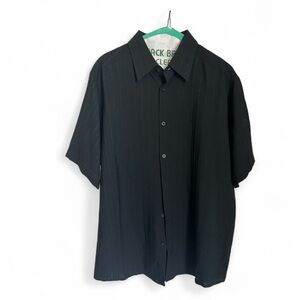 Elliott Men's Black Casual Button Down Shirt